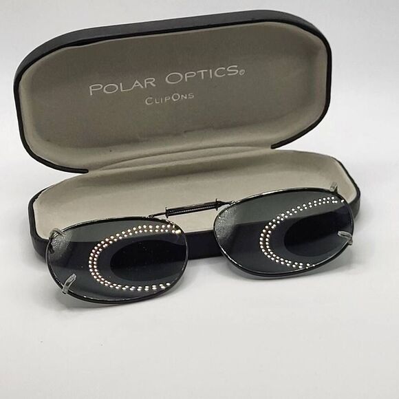 Polar Optics Clip On Sunglasses Lenses in original case - Picture 2 of 4